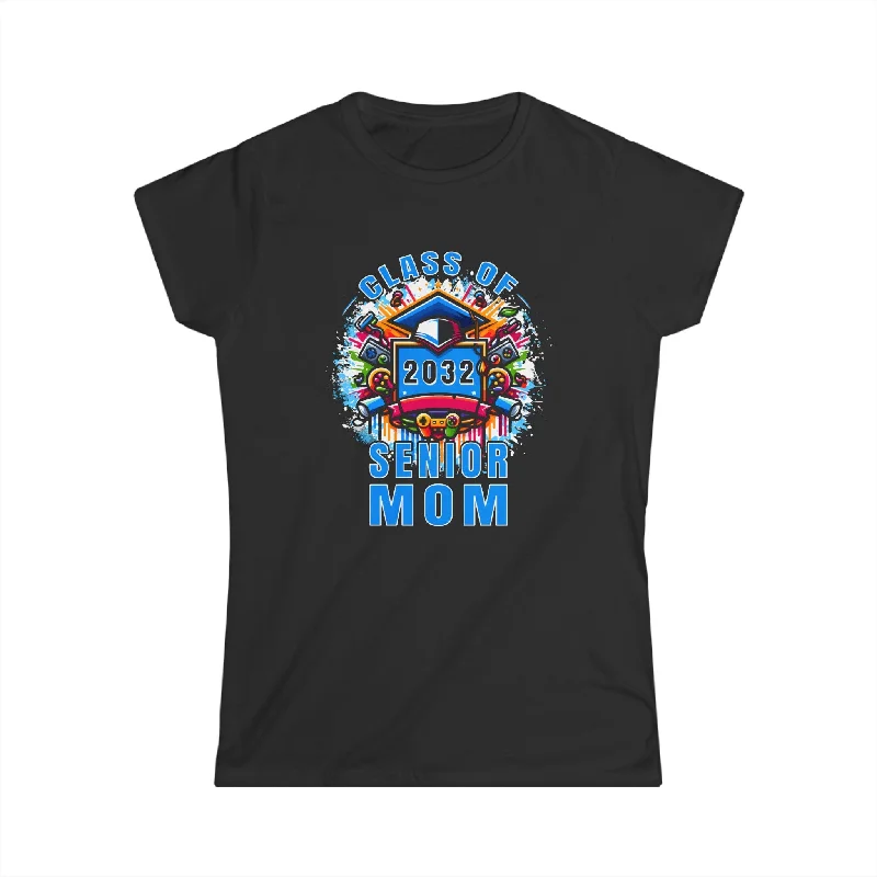 Class of 2032 Senior 2032 Graduation Vintage School Mom 2032 Womens Shirts Welt Pockets Slit Pockets Flap Pockets Class of 2032 Senior 2032 Graduation Vintage School Mom 2032 Womens Shirts Welt Pockets Slit Pockets Flap Pockets