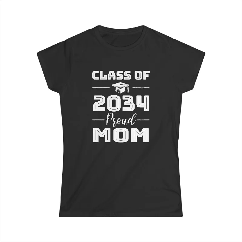 Class of 2034 Senior 2034 Graduation Vintage School Mom 2034 Womens Shirt Welt Pockets Slit Pockets Class of 2034 Senior 2034 Graduation Vintage School Mom 2034 Womens Shirt Welt Pockets Slit Pockets