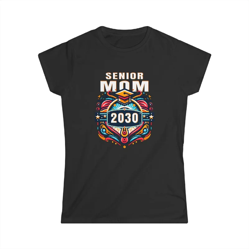 Mom Senior 2030 Class of 2030 Senior 30 Graduation 2030 Womens T Shirts Lace Blend Ribbed Blend Corduroy Blend Mom Senior 2030 Class of 2030 Senior 30 Graduation 2030 Womens T Shirts Lace Blend Ribbed Blend Corduroy Blend