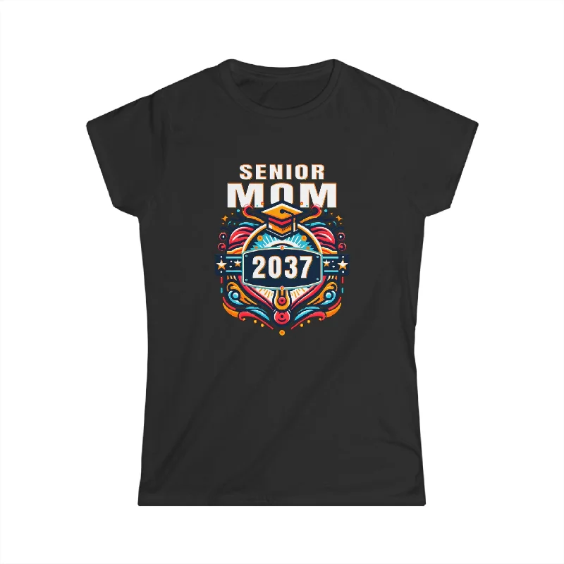 Mom Senior 2037 Class of 2037 Senior 37 Graduation 2037 Womens T Shirts Front Pockets Side Pockets Patch Pockets Mom Senior 2037 Class of 2037 Senior 37 Graduation 2037 Womens T Shirts Front Pockets Side Pockets Patch Pockets
