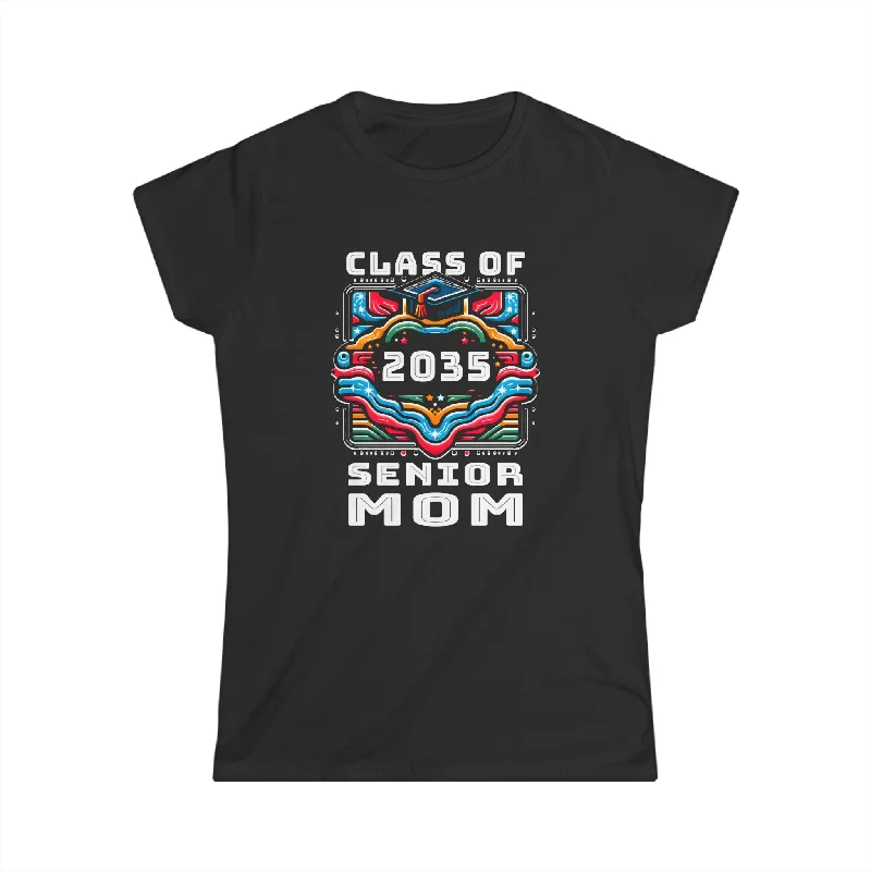 Proud Mom Class of 2035 Senior Graduate 2035 Gifts Senior 35 Womens Shirt Jersey Fabric Tulle Fabric Batik Fabric Proud Mom Class of 2035 Senior Graduate 2035 Gifts Senior 35 Womens Shirt Jersey Fabric Tulle Fabric Batik Fabric