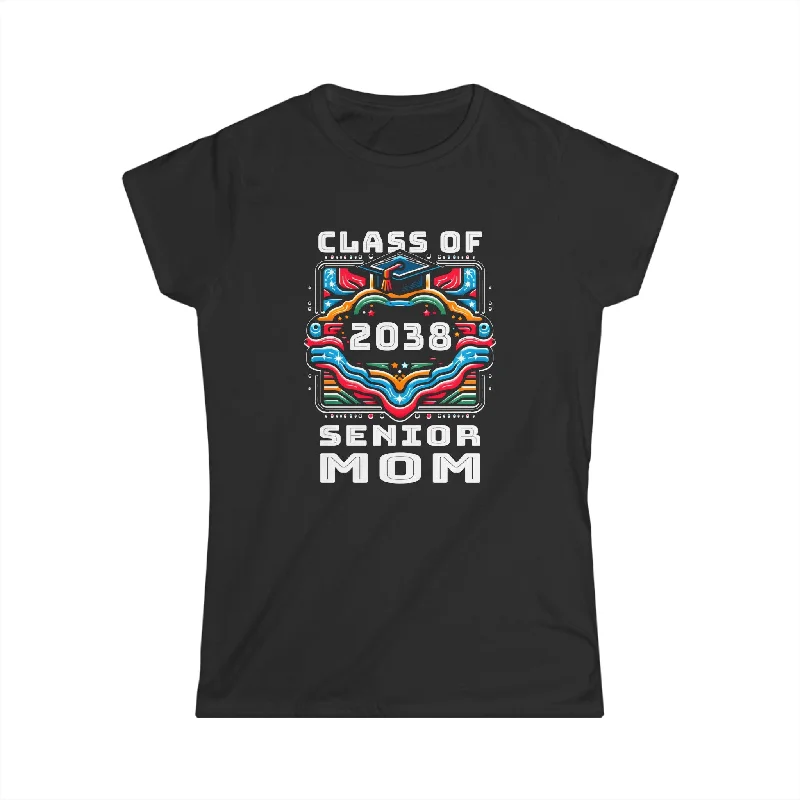 Proud Mom Class of 2038 Senior Graduate 2038 Gifts Senior 38 Womens Shirts Cashmere Blend Cotton Blend Poly Blend Proud Mom Class of 2038 Senior Graduate 2038 Gifts Senior 38 Womens Shirts Cashmere Blend Cotton Blend Poly Blend
