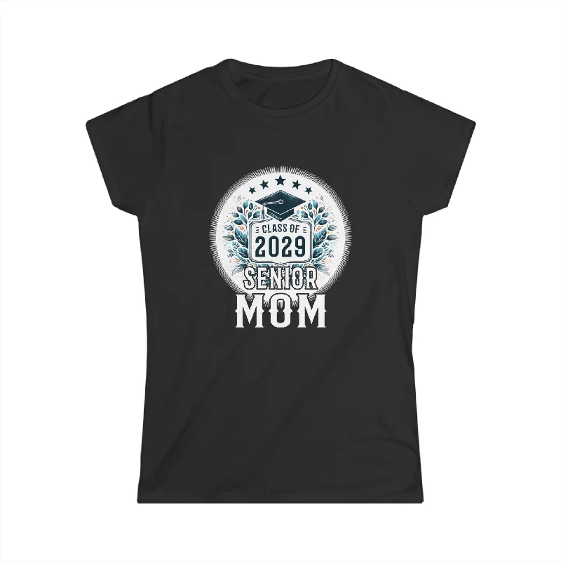 Proud Mom of 2029 Senior Class of 29 Proud Mom 2029 Womens T Shirt Front Pockets Side Pockets Patch Pockets Proud Mom of 2029 Senior Class of 29 Proud Mom 2029 Womens T Shirt Front Pockets Side Pockets Patch Pockets