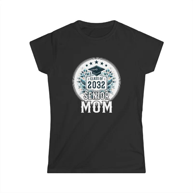 Proud Mom of 2032 Senior Class of 32 Proud Mom 2032 Womens Shirt Satin Fabric Silk Fabric Chiffon Fabric Proud Mom of 2032 Senior Class of 32 Proud Mom 2032 Womens Shirt Satin Fabric Silk Fabric Chiffon Fabric