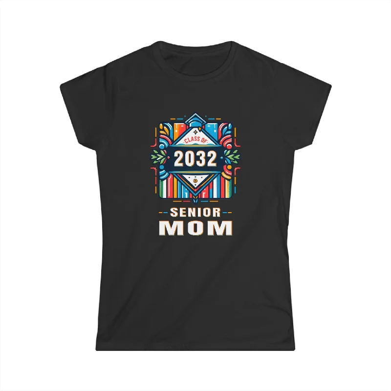 Proud Mom of a Class of 2032 Graduate 2032 Senior Mom 2032 Womens T Shirts Hooded Caped Shawl Collar Proud Mom of a Class of 2032 Graduate 2032 Senior Mom 2032 Womens T Shirts Hooded Caped Shawl Collar