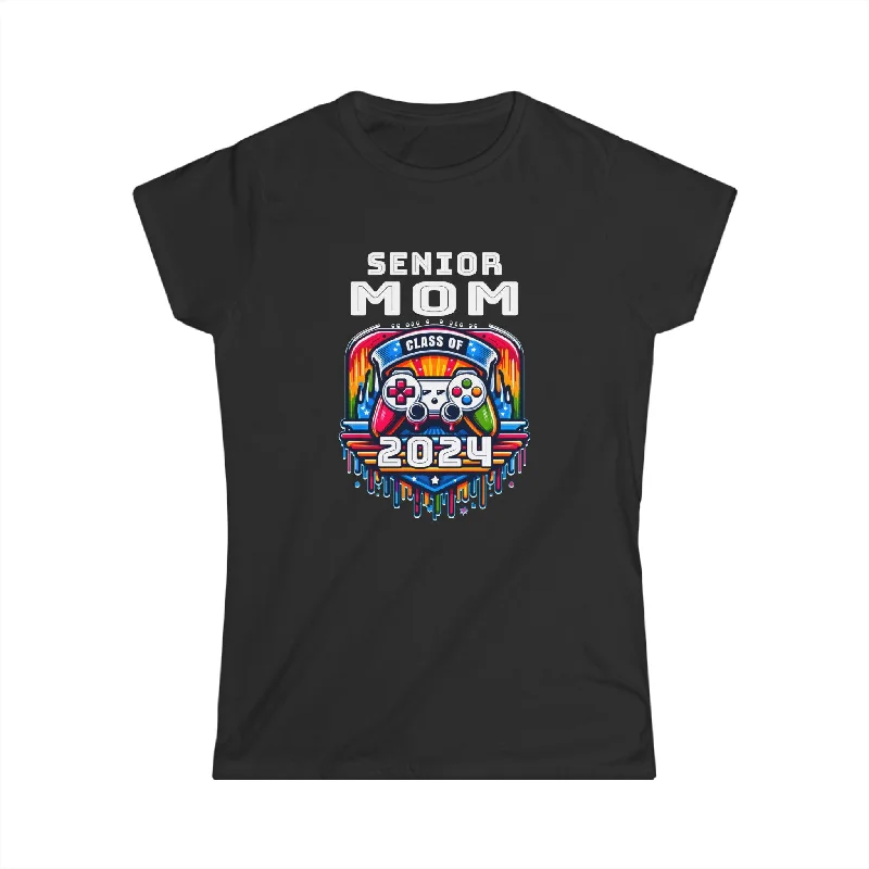 Proud Senior Mom Shirt Class of 2024 Decorations 2024 Women Shirts Front Pockets Side Pockets Patch Pockets Proud Senior Mom Shirt Class of 2024 Decorations 2024 Women Shirts Front Pockets Side Pockets Patch Pockets