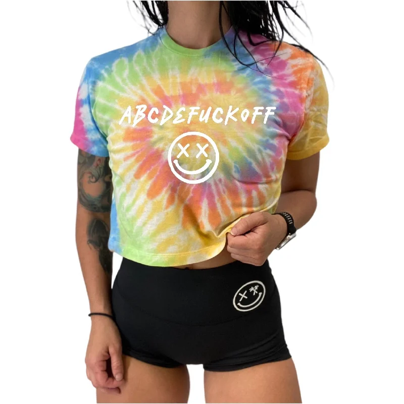 Salty Savage Ladies “ABC” Crop Tee Collared Crew Neck Turtle Neck