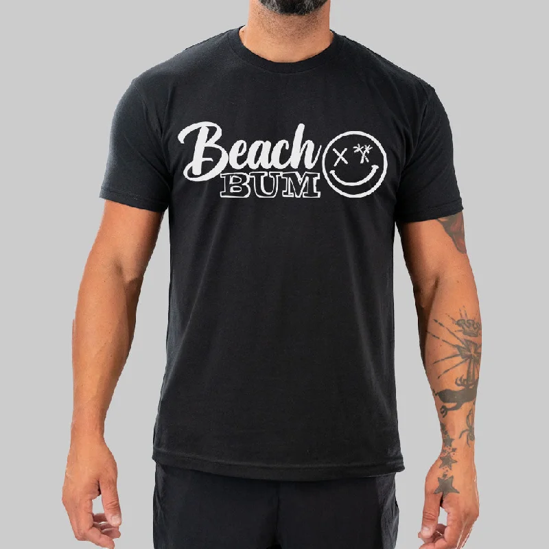 Salty Savage Unisex "Beach Bum" Tee Collared Crew Neck Turtle Neck