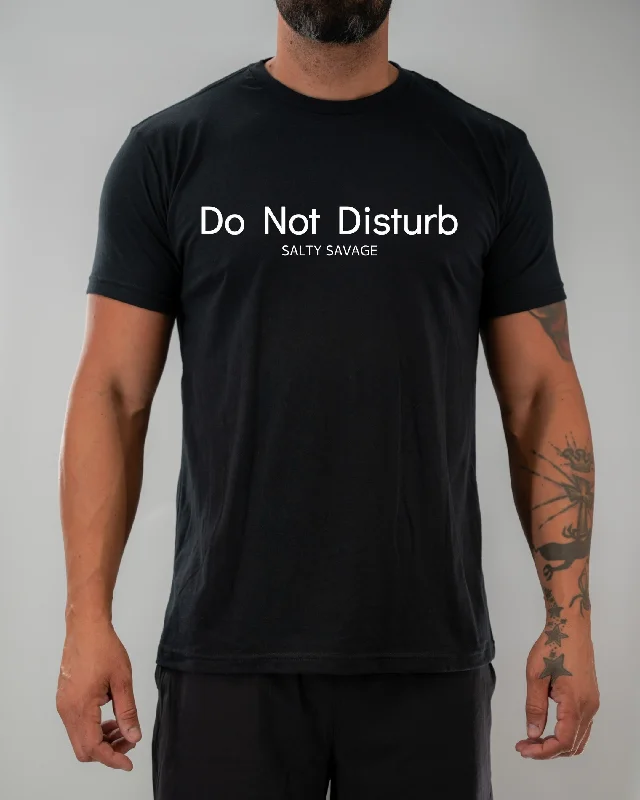 Salty Savage Unisex "Do Not Disturb" Tee Basic T-Shirt Crew Neck Short Sleeve