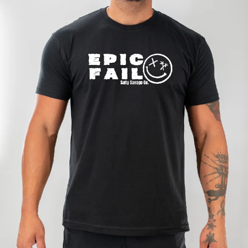 Salty Savage Unisex “EPIC FAIL" Tee Machine Wash Dry Clean Hand Wash