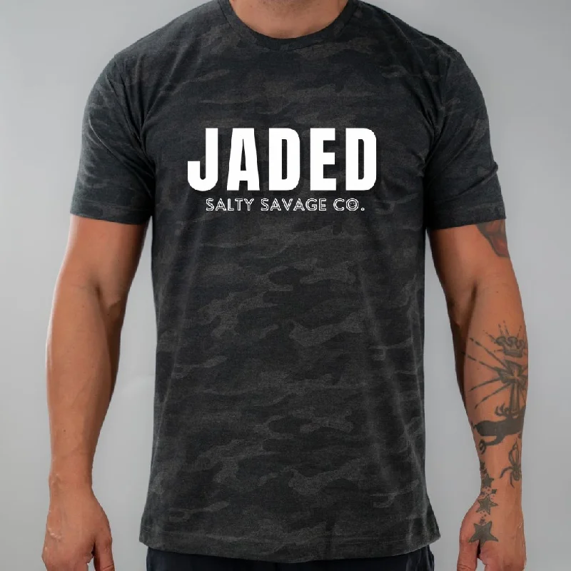 Salty Savage Unisex "JADED" 100% Cotton Tee Spandex Blend Rayon Blend Denim Blend