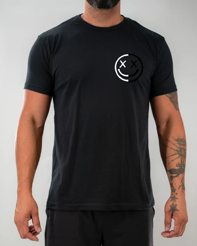 Salty Savage Unisex “OG smile” Tee | Yin Yang Edition Chenille Brocade Lace