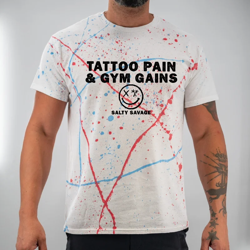 Red White Blue Splatter