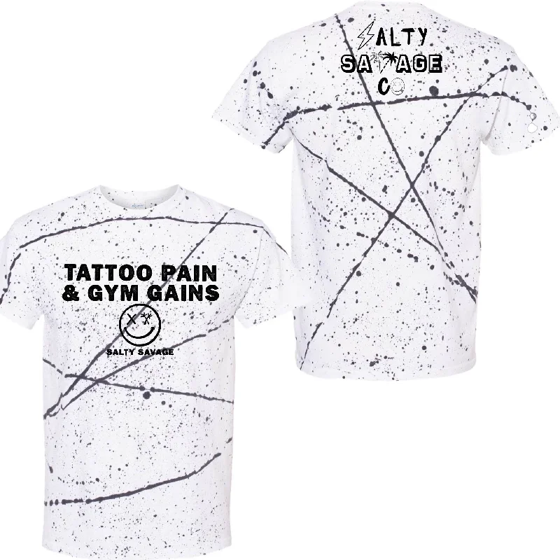 White Black Splatter