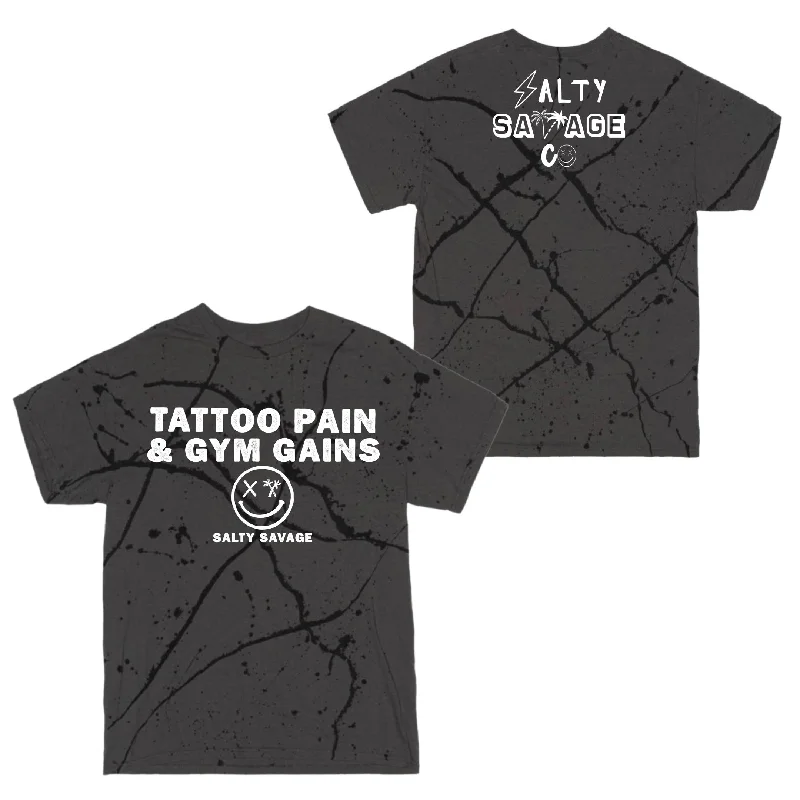 Gray Black Splatter