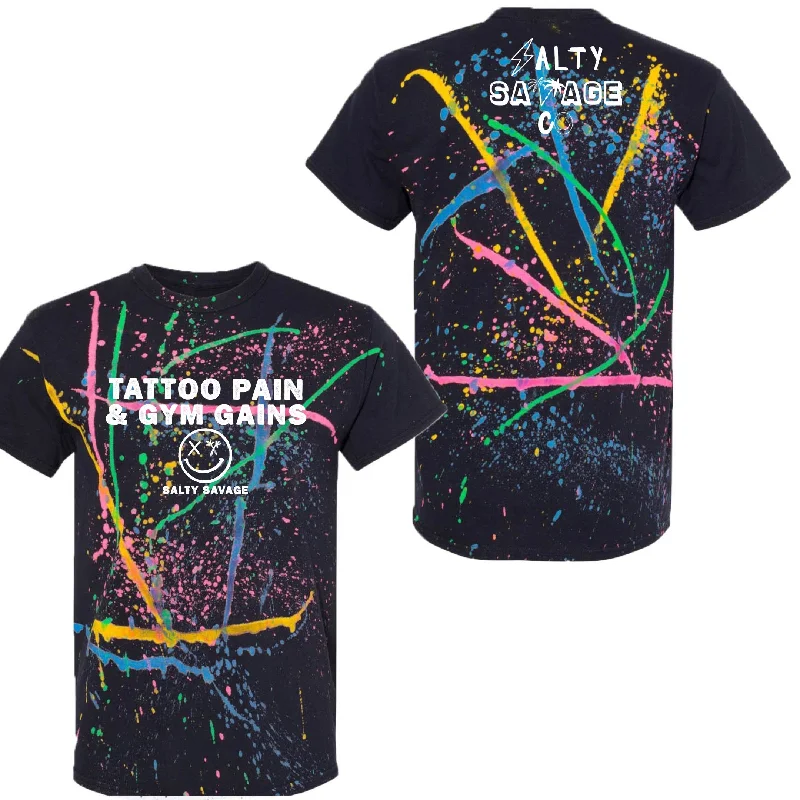 Black Rainbow Splatter