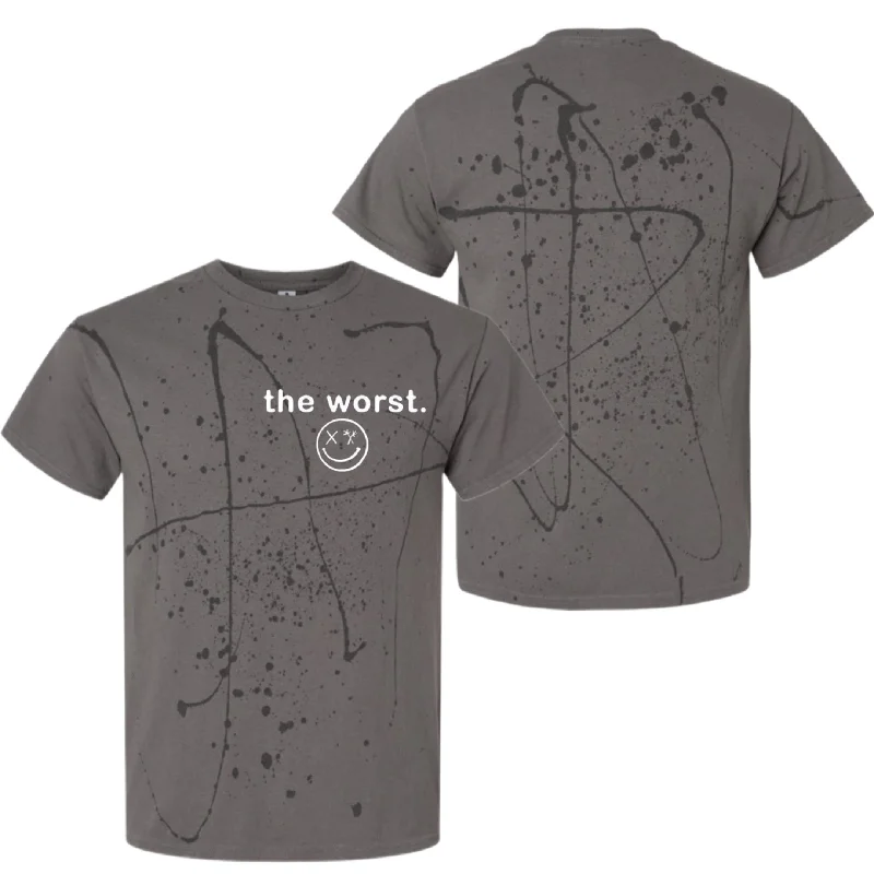 Gray Black Splatter