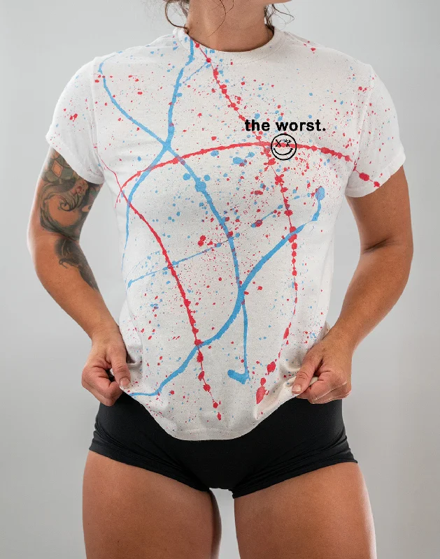 Red White Blue Splatter