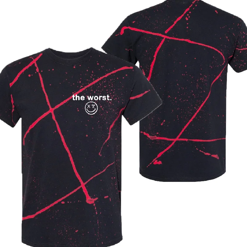 Black Red Splatter