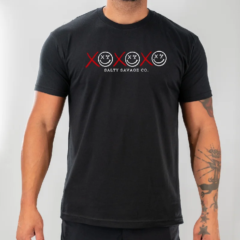 Salty Savage Unisex "XOXO" Tee Chenille Blend Fleece Blend Nylon Blend