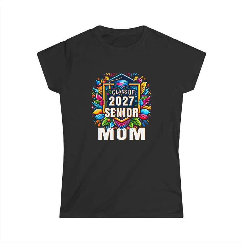 Senior 2027 Class of 2027 Seniors Graduation 2027 Senior Mom Womens Shirts Cotton Fabric Linen Fabric Terry Fabric Senior 2027 Class of 2027 Seniors Graduation 2027 Senior Mom Womens Shirts Cotton Fabric Linen Fabric Terry Fabric