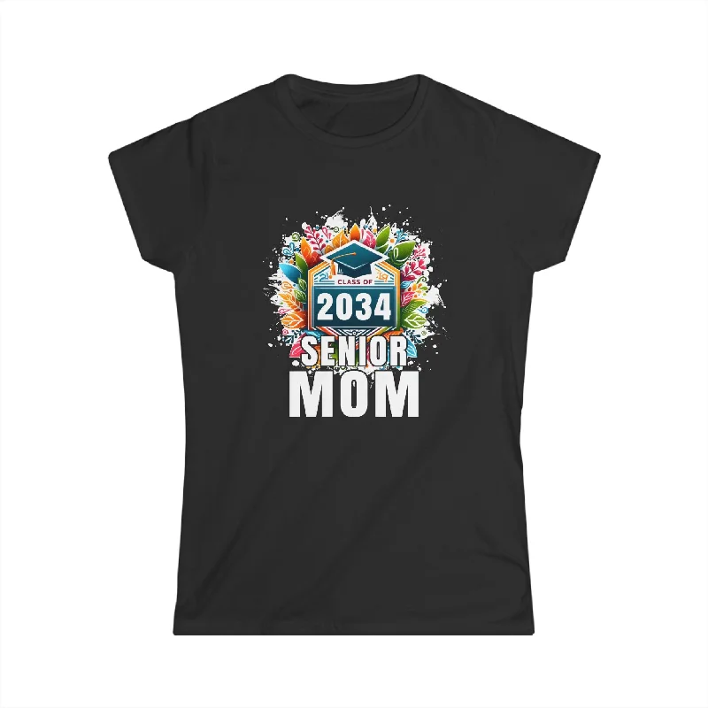 Senior 2034 Senior Mom Senior 2024 Parent Class of 2034 Womens Shirts Houndstooth Herringbone Solid Senior 2034 Senior Mom Senior 2024 Parent Class of 2034 Womens Shirts Houndstooth Herringbone Solid