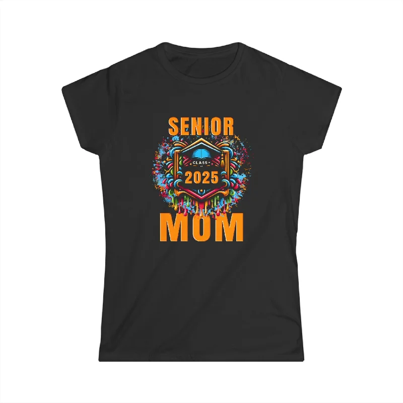 Senior Mom 2025 Proud Mom Class of 2025 Mom of 2025 Graduate Womens T Shirt Mesh Fabric Canvas Fabric Denim Fabric Senior Mom 2025 Proud Mom Class of 2025 Mom of 2025 Graduate Womens T Shirt Mesh Fabric Canvas Fabric Denim Fabric