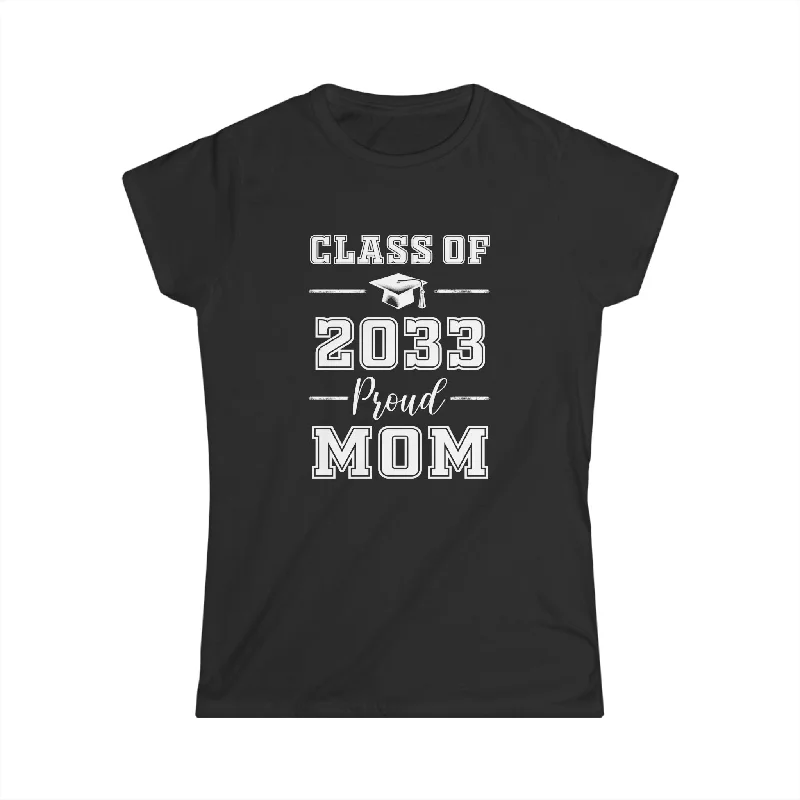 Senior Mom 2033 Proud Mom Class of 2033 Mom of 2033 Graduate Womens Shirt Elegant Classic Vintage Senior Mom 2033 Proud Mom Class of 2033 Mom of 2033 Graduate Womens Shirt Elegant Classic Vintage