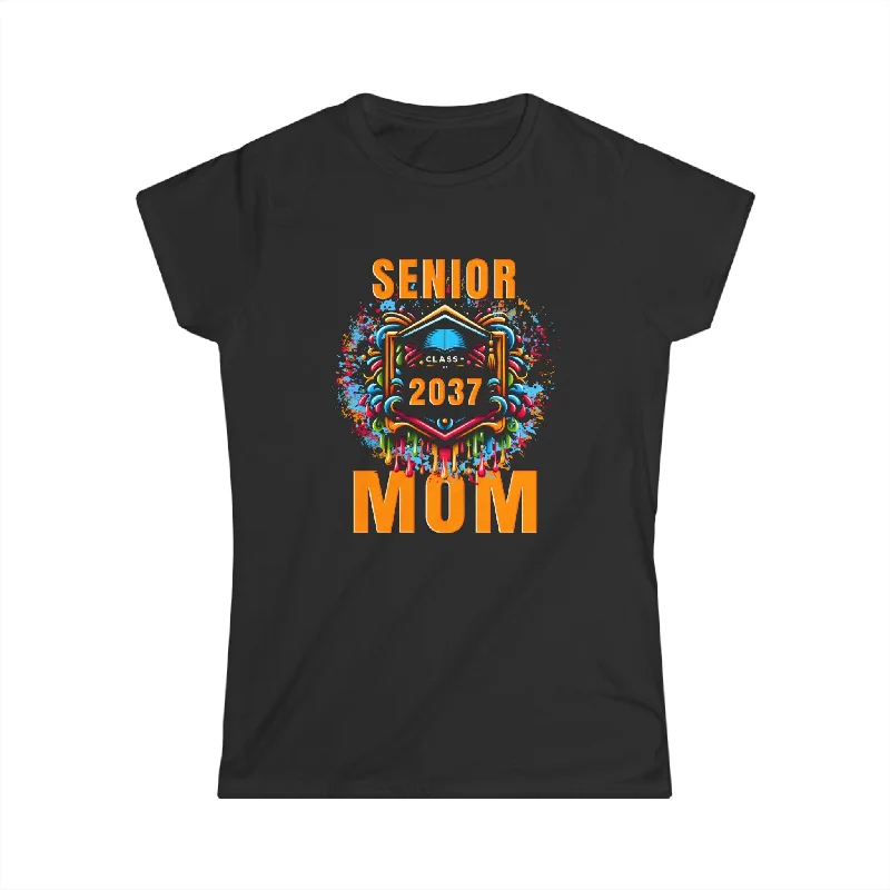 Senior Mom 2037 Proud Mom Class of 2037 Mom of 2037 Graduate Shirts for Women Collared Crew Neck Turtle Neck Senior Mom 2037 Proud Mom Class of 2037 Mom of 2037 Graduate Shirts for Women Collared Crew Neck Turtle Neck