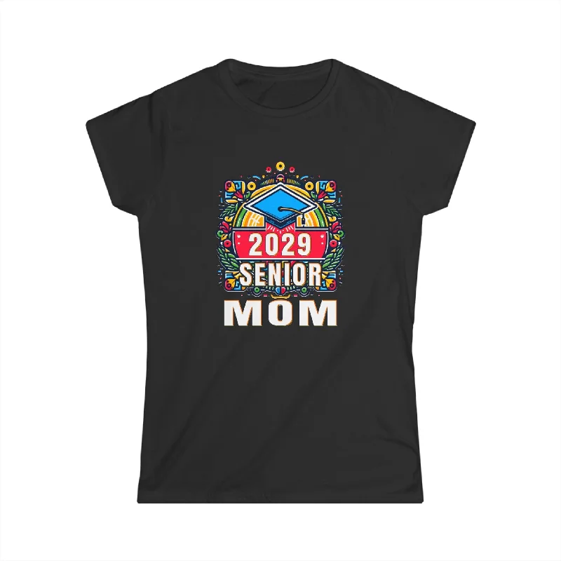 Senior Mom Class of 2029 Senior Year Proud Mom Senior 2029 Womens Shirts Casual Formal Business Senior Mom Class of 2029 Senior Year Proud Mom Senior 2029 Womens Shirts Casual Formal Business