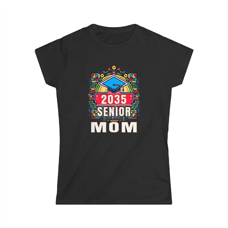 Senior Mom Class of 2035 Senior Year Proud Mom Senior 2035 Shirts for Women Mesh Canvas Denim Senior Mom Class of 2035 Senior Year Proud Mom Senior 2035 Shirts for Women Mesh Canvas Denim