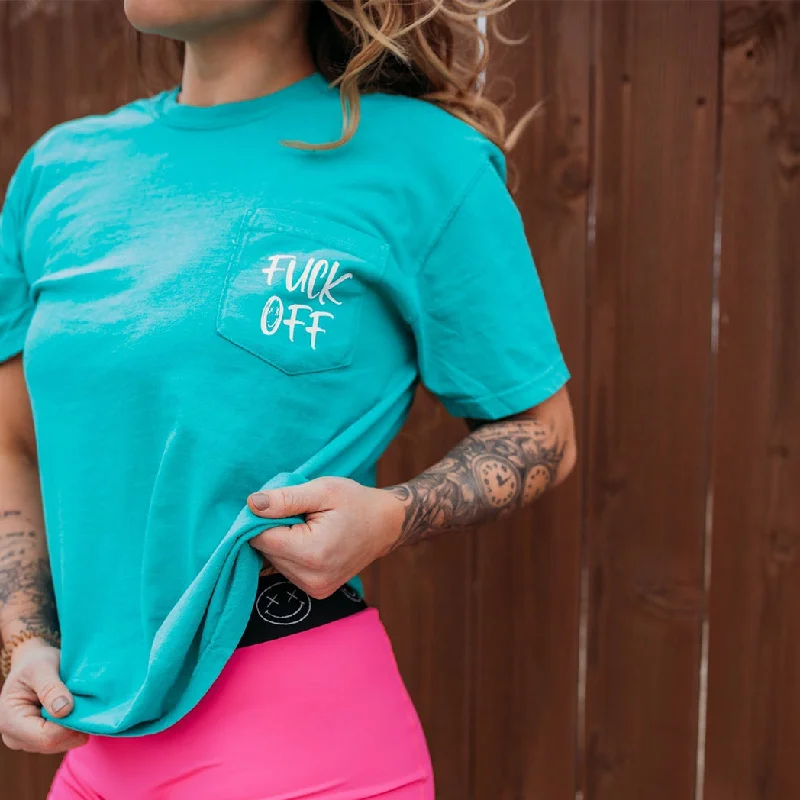 Unisex "Fuck Off" Pocket Tee Elasticated Padded Insulated