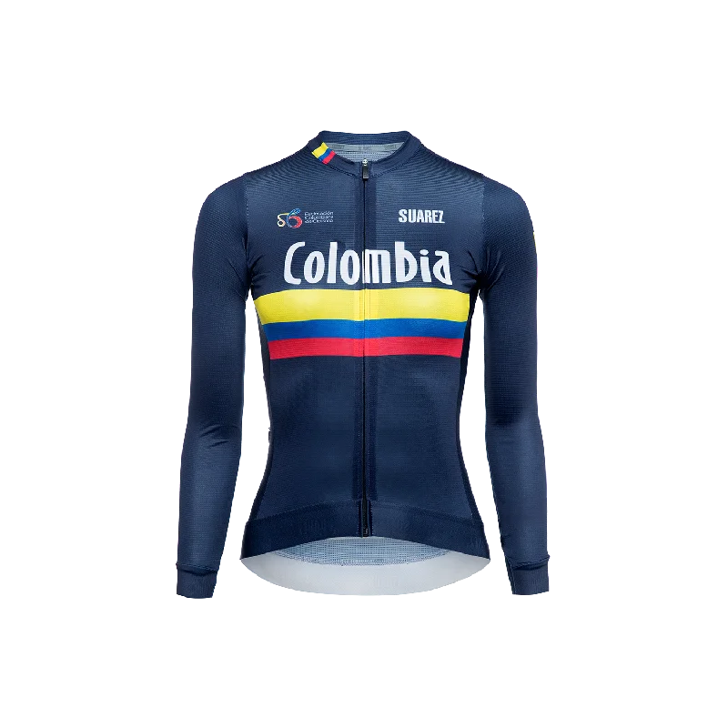 2024 Colombian Federation Womens Performance Long Sleeve Jersey by Suarez Pink Jersey Tee