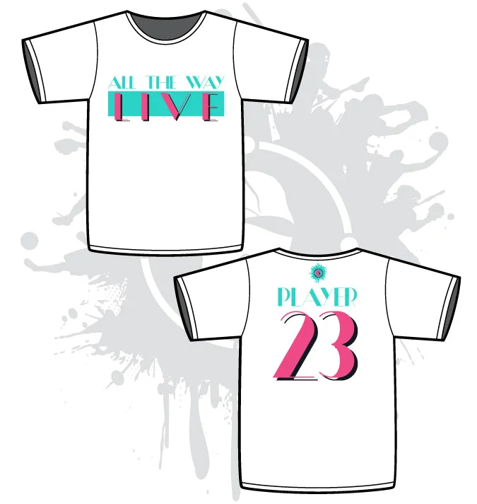 80's TV Throwback White Sub-Dye Jerseys Evening Jersey Tee