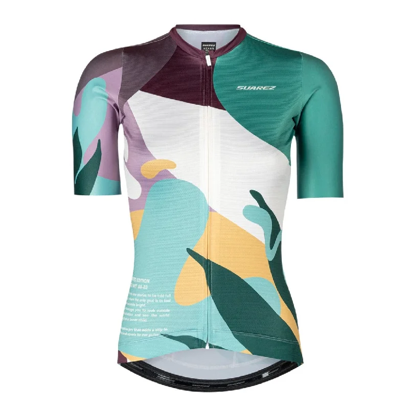 ABS ART Grape Womens Avant Short Sleeve Cycling Jersey by Suarez Ruby Red Jersey Shirt