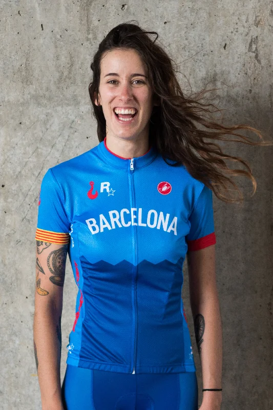 Barcelona No.5 - Castelli Women's Short Sleeve Jersey Beige Jersey Tee