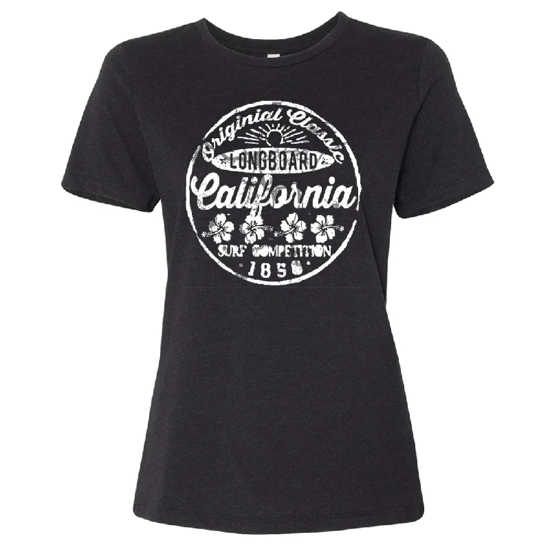 California Classic Surf Competition Women's Relaxed Jersey Tee Handmade Jersey Tee