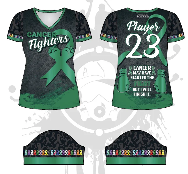 Cancer Fighters Women's Jersey Silk Jersey Blouse