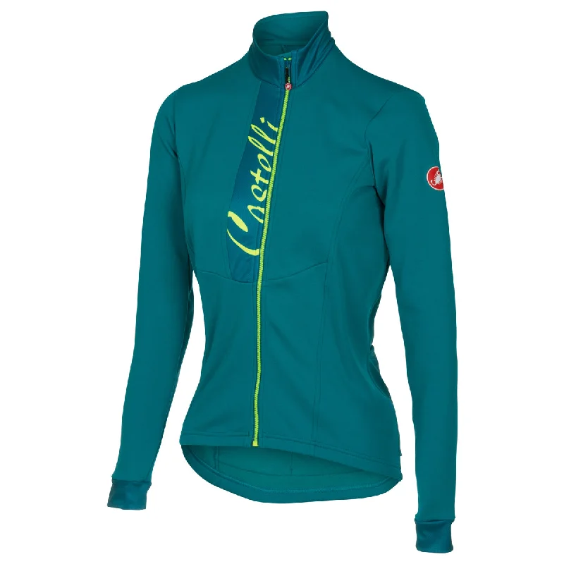 Castelli Womens Sorriso Fleece Jersey - Laguna Modern Jersey Tee