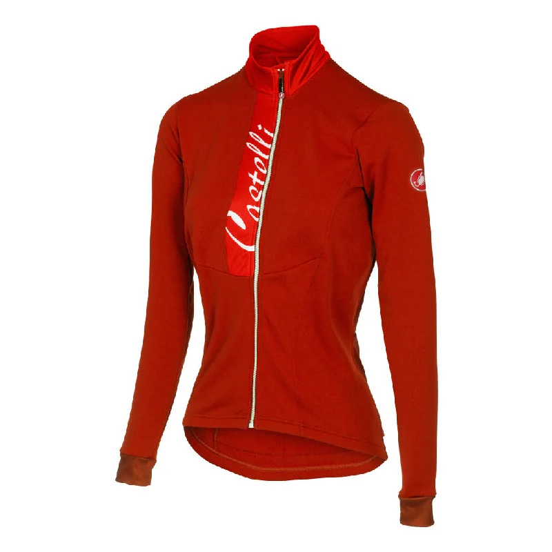 Castelli Womens Sorriso Jersey - Ruby Red Spring Jersey Blouse