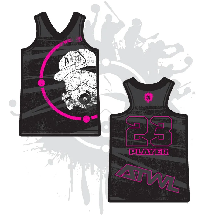Distressed Women's Racerback Full Dye Jersey Minimalist Jersey Tee