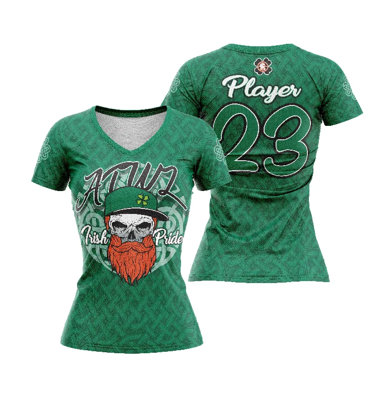 Irish Pride Womens Full Dye Jersey Trendy Jersey Shirt