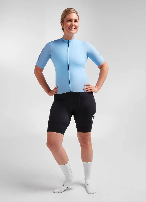Women's WMN Climbers Jersey - Light Blue Designer Jersey Tee