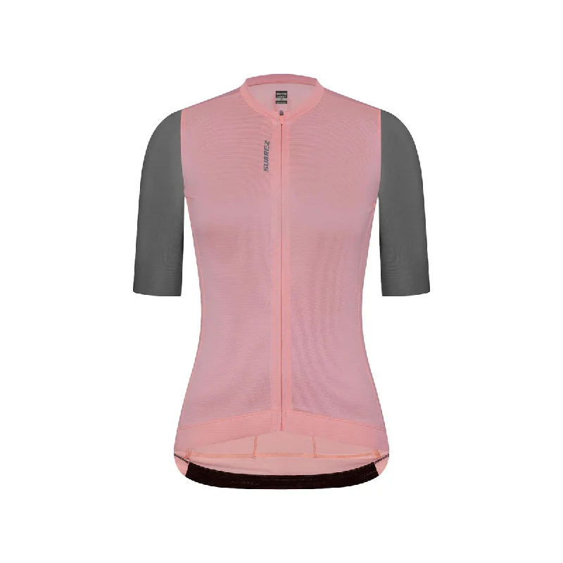 Lock Neon Tangerine Womens Avant Short Sleeve Cycling Jersey by Suarez Organic Jersey Tee