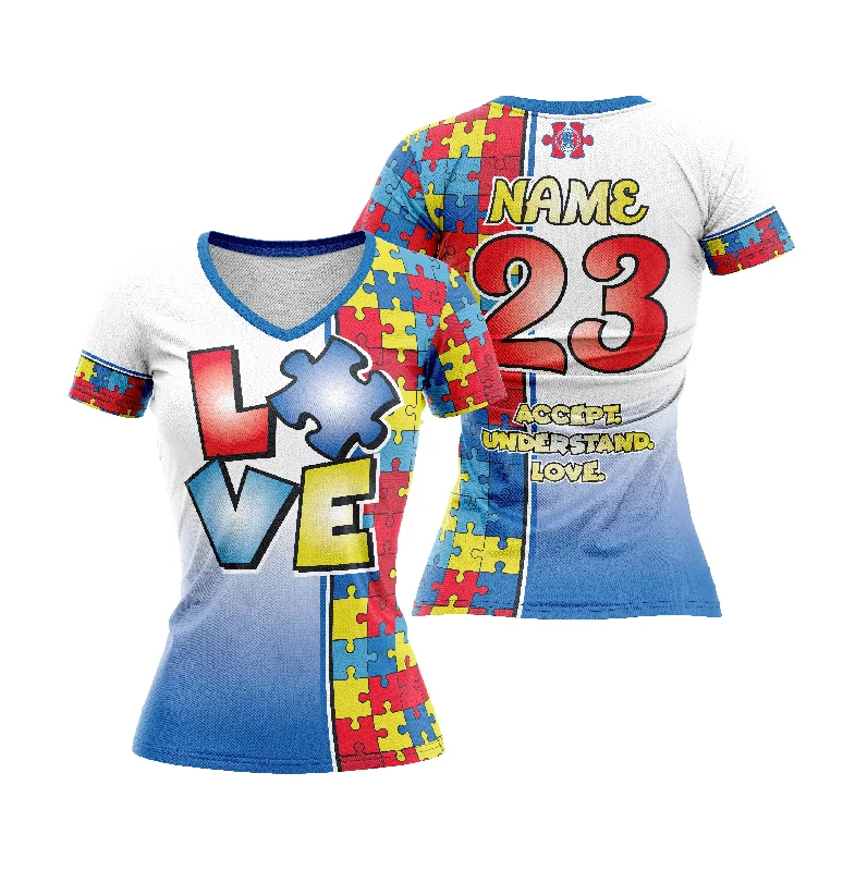 Love Needs No Words Women's Full Dye Jersey High-End Jersey Tee