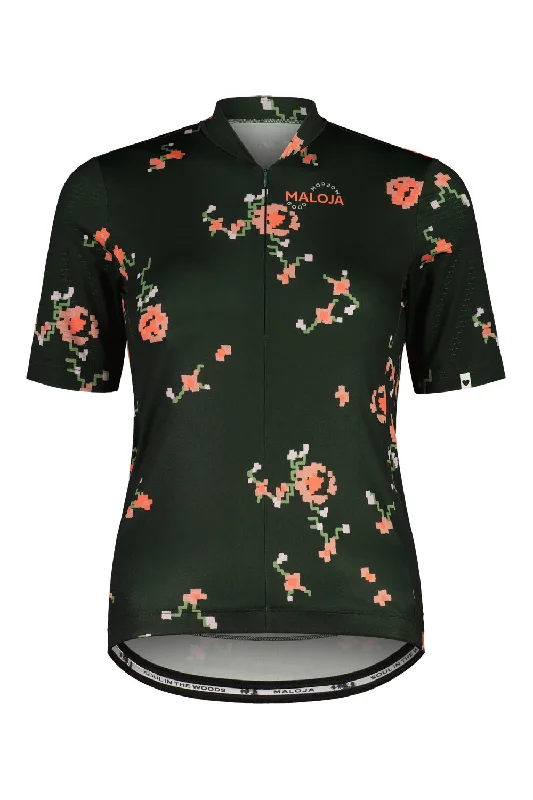 Maloja HOCHEISERM. Women's 1/2 Zip Cycle Jersey Cream Jersey Tee