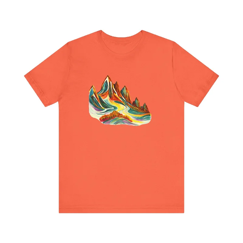 Mountain Unisex Jersey Short Sleeve Tee Floral Jersey Blouse