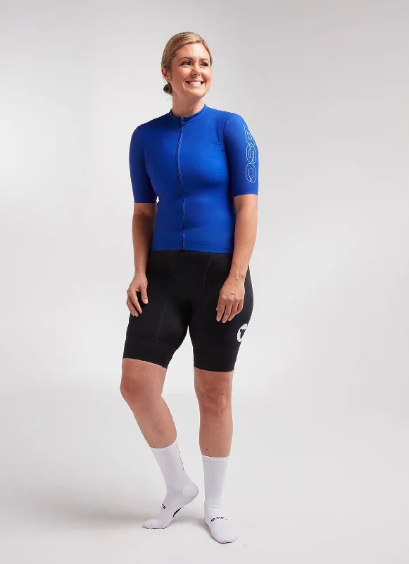 Women's WMN Climber Jersey - Blue Racing Bamboo Jersey Tee
