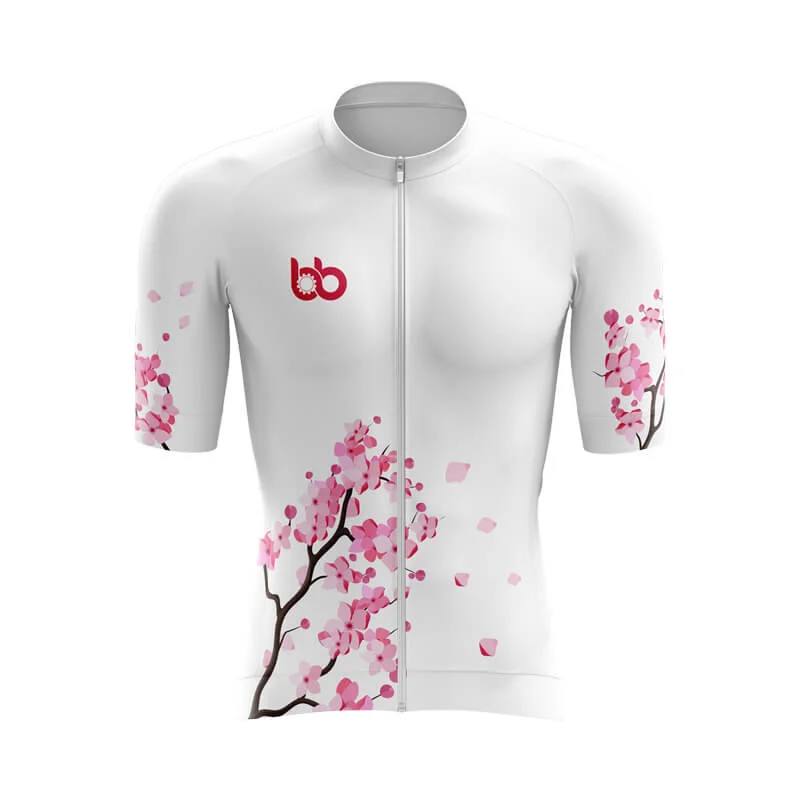 Bicycle Booth Sakura Aero Jerseys (White) Ruby Red Jersey Shirt