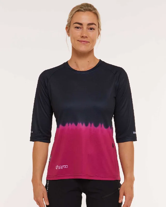 Womens 3/4 Sleeve Jersey | Cherry Dip Boat Neck Jersey Shirt